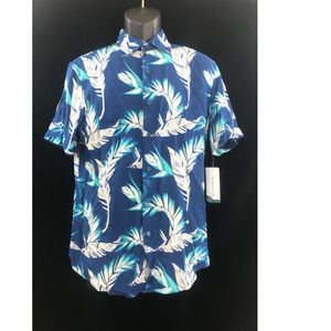 Cubavera Men's Hawaiian Pattern Dress Shirt Small New